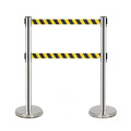 2M Crowd Control Barrier simple barriers management system queue stand line rope stanchion